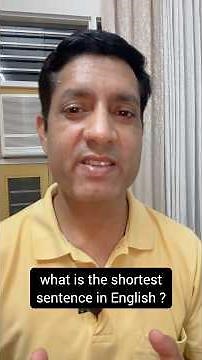 ✅The Shortest Sentence in English/#shortvideo #englishshorts/