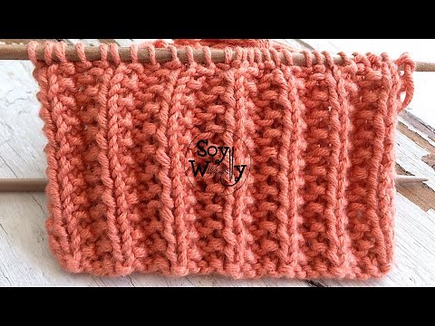 Cómo tejer el Falso Punto Inglés en dos agujas (Estilo Inglés y Continental)- Soy Woolly