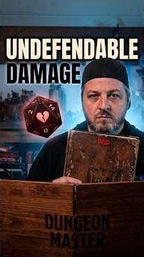 The D&D damage type you can't defend against #DnD #TTRPG
