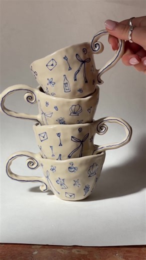 Handmade Ceramic Coffee Cups by Studio Sogni