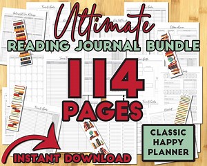 Reading Journal Printable Bundle: Book Tracker, Reviews, Challenges (classic HP) (PDF) 26 in 2026 - Etsy UK