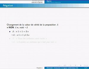 Introduction à la logique mathématique/Introduction, opérateurs NON, ET et OU — Wikiversité