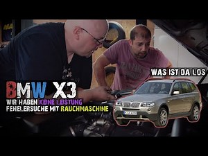 BMW X3 ( E83 ) - Motor ohne Leistung?! Fehlerdiagnose mit Rauchgerät #car #viralvideo #tutorial