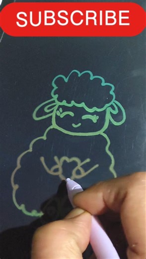 Easy Sheep Drawing 🐑 #art #easydrawing #drawing