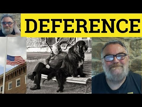 🔵 Deference Meaning - Deferential Definition - Deferential Examples - C1 Vocabulary - Deference