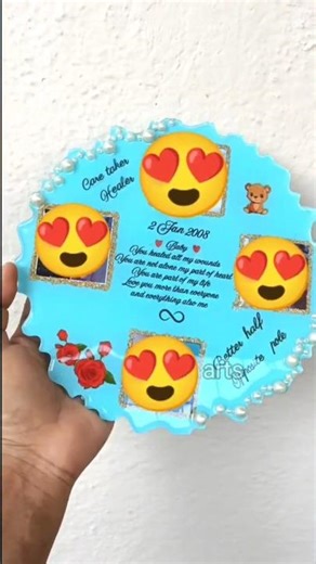 resin frame ♥️ #resinphotoframe #resinart #howto #gift #customized #resin
