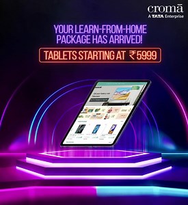 43K views · 464 reactions | Take this opportunity to grab all your learning essentials and gain as much knowledge as you can, right from the comfort of your home! Get tablets starting at 5999/- and learn like never before! To know more: https://bit.ly/3htpTEF #Croma #BrighterEveryday #CromaMakesItHappen #LearnAtHome #Offers #Lockdown #StayHome | Croma | Facebook