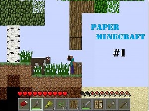 Paper Minecraft gameplay episode 1 | Paper Minecraft by griffpatch | 2d Minecraft | Pro Coder Dodo |