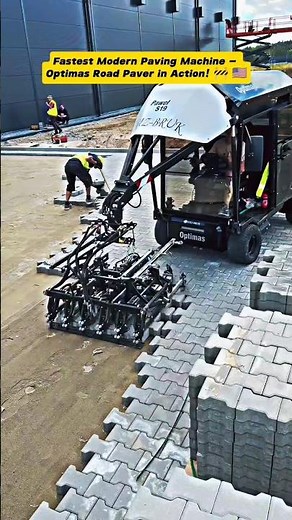 Fastest Modern Paving Machine – Optimas Road Paver in Action! 🚧🇺🇸