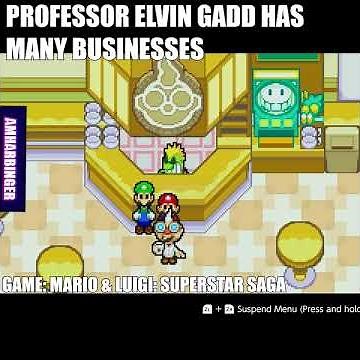 Professor Elvin Gadd Meets Mario #marioandluigisuperstarsaga #amharbinger #luigismansion