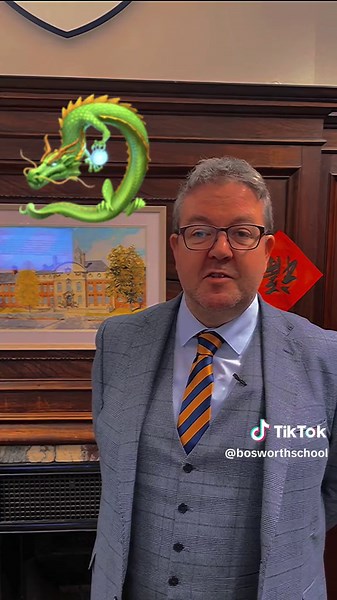 Happy New Year of the Dragon from our Principal Jason and everybody here at Bosworth Independent School 🌍🐉🌙 #yearofthedragon #lunarnewyear #internationalschool #celebration