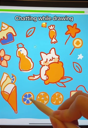 Do you like to chat while you draw? 😁 #art #game #chat #drawingtogether #artistsoftiktok #multiplayer