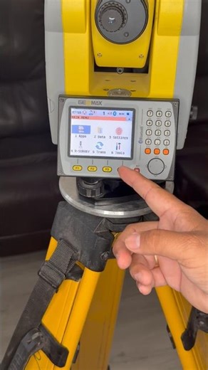 Como programar un geomax 30 para 90s #contentcreator #construction #totalstation