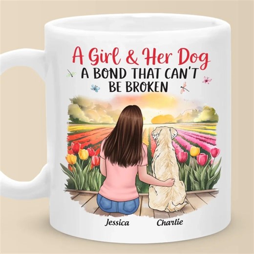 Personalized Dog Mug, Pet Lover Gift, Custom Mom Mug - Etsy