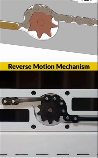 Reciprocating motion from the chain and sprocket