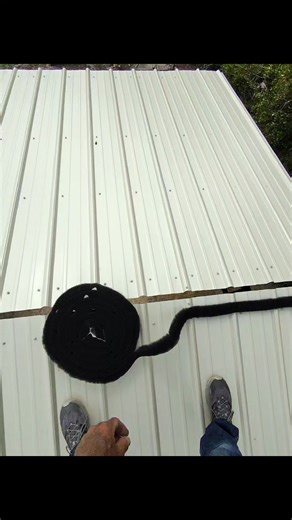 Installing ridge mesh & ridge cap on my enclosed pole barn roof. #fyp #foryou #foryoupage #fypシ #fypviralシ #foryouシ #Facebook #reels #reelsviralシ #construction #bluecollar #Florida #diy #diyprojects #polebarn #barn #barndo #flogrownpolebarns | Floyd Fonck