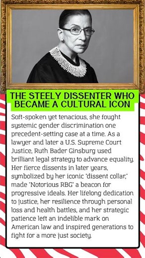 THE STEELY DISSENTER WHO BECAME A CULTURAL ICON #history #biography