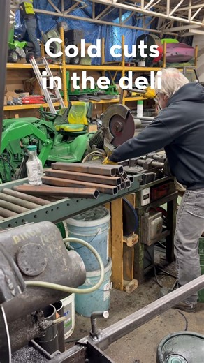 Little Buck Loader on Instagram: "Steve out here slicing metal like deli meat! These cuts become the loaders and grapples that save backs all year long. Holiday savings are still live: $200 off loaders / $100 off grapples #johndeere #MadeInUSA #aftermarket #LawnCare #snow #gardening #fall #GardenTractor"