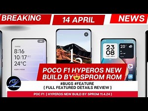 Poco F1 Hyperos Sprom 14 April New Build | Hyperos Poco F1 | Bugs & Review | Installation Guide