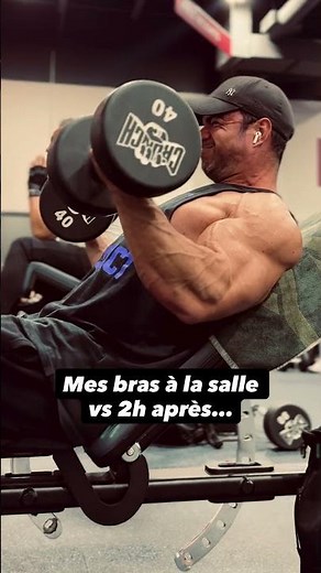 Mes BRAS à la salle VS 2H après