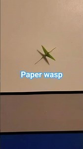 paper wasp #origami #paper #papercrafts