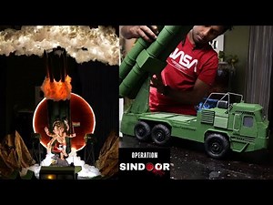 How to Make Operation Sindoor Ganpati Decoration Theme | S400 3D Cardboard Model