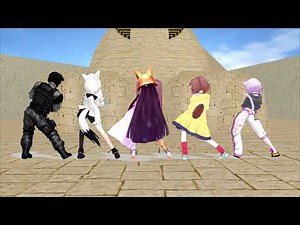 MMD : Bla Bla Bla [Ramesses II,Fubuki,Korone,Okayu,...]