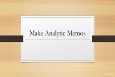 Make Analytic Memos Along the Way