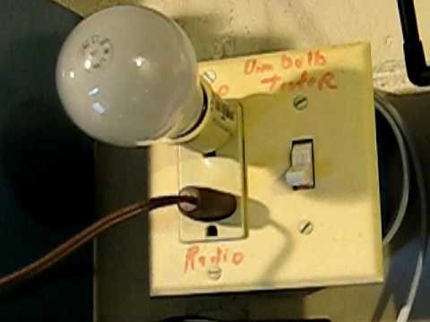 How to use a Dim Bulb Tester - Bad Tube Radio with internal short circuit from www.ppinyot.com