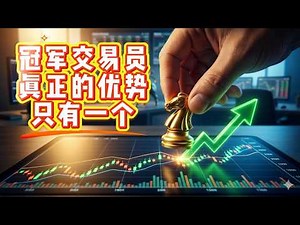 冠军交易员真正的优势只有一个