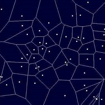 Very fast Fortune's algorithm veronoi generation by Ivan Kutskir - code in link in description