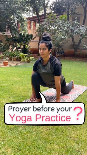 7.6K views · 301 reactions | 律‍♀️ Prayer Before Yoga Practice 1st...
