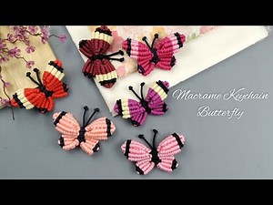 DIY Macrame Keychain Butterfly | Easy Tutorials For Beginners