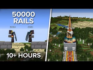 Building One Of The Longest Railways in Survival Minecraft