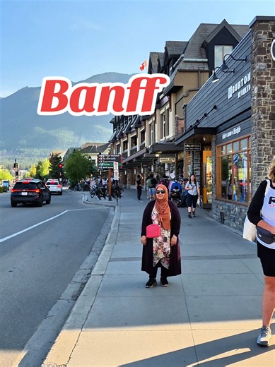 Banff Downtown 🇨🇦🏔️ — A place every woman should experience at least once! 🤍 Walking through the charming streets of Banff, surrounded by breathtaking Rocky Mountain views, honestly felt like a dream. ✨ From the beautiful little shops and cafés to the incredible mountain scenery, every corner was picture-perfect! 🥹🏔️ Sharing this travel moment for my Pakistani & Desi women, moms, and women who love to travel, explore beautiful destinations, and create unforgettable memories. ✈️🤍 Would you