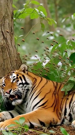 2K views | “Monkey Hits Beehive! Angry Bees Attack Tiger Under the Tree  | Jungle Chaos Short” #MonkeyVsTiger #BeeAttack #WildlifeShorts #AnimalFight #FunnyAnimals #NatureShorts #MonkeyPrank #TigerAttack #WildlifeVideo #JungleAnimals #AnimalKingdom #MonkeyBeeTiger #AnimalShorts #WildlifeMoments #junglelifestyle | Roeun KH | Facebook