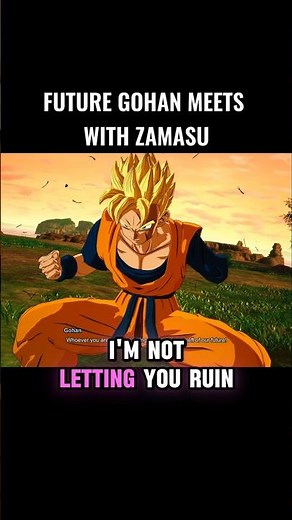 Future Gohan Meets With Zamasu 🤯 #crashout #futuregohan #sparkingzero #dragonball #dbz