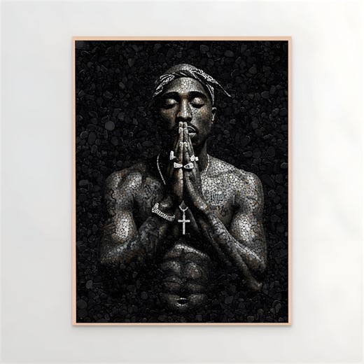 Tupac Shakur Mosaic Portrait Print, 2pac Hip Hop Wall Art (digital Download) - Etsy UK