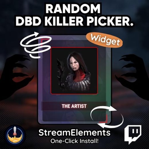 Random DBD Killer Picker Widget | Animated Randomizer for Dead by Daylight | Twitch Streamelements OBS - Etsy
