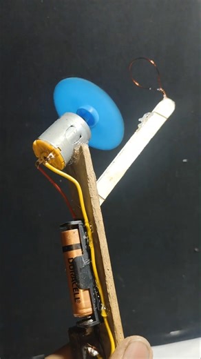 DIY DC Motor Easy Experiment ⚡ | At Home Science Project 🔧 #experiment #trend