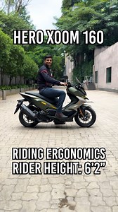 Is the Hero Xoom 160 suitable for people of all heights? #HeroXoom160 #Xoom160 #Hero #Xoom #Maxiscooter #scooter #PowerDrift #PDArmy (Hero Xoom 160, Hero Xoom 160 price in India, Hero Xoom 160 reviews, Best scooter in India under 1.5 Lakh, Best 150cc scooter in India, PowerDrift, PD Army) | PowerDrift