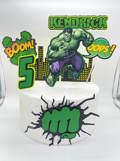 Hulk Cake Topper - Hulk Birthday Party - Etsy