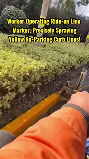 Cold Spray LineMarker Boosts Accuracy!Covers Curb Top and Side in One Go,with Clean Edges&Durability