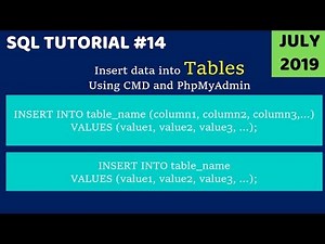 MySQL #14: How to insert data into a MySQL table using CMD & PhpMyAdmin Hindi