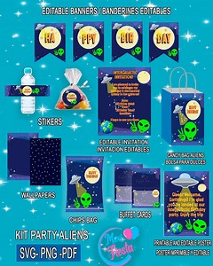 ALIENS PARTY KIT - Etsy