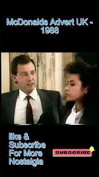 McDonald’s UK Advert (1988) ft. Robin Kermode 🍔
