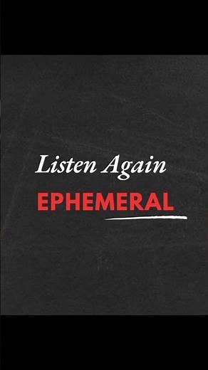 Master the Word 'Ephemeral': Meaning & Example Explained! #english #vocabulary #shorts