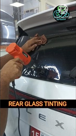 Rear Glass Tinting Installation 🔥 Perfect Finish #shorts