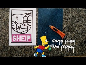 how to make a graffiti stencil - ‪@SHEIPGRAFFITI‬