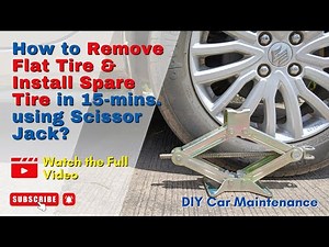 Basic Tools Flat Tire Removal & Installation of Spare Tire Step-by-Step Guide | How to Change Tire